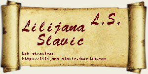 Lilijana Slavić vizit kartica